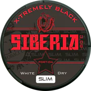 Siberia X-Tremely Black Slim White Dry Chewing Bags