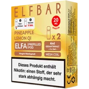 Elfbar Elfa Pineapple Lemon Qi Pods 2 x 20 mg