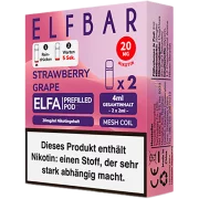 Elfbar Elfa Strawberry Grape Pods 2 x 20 mg