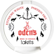 Odens Extreme Lakrits White Dry Chewing Bags