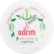 Odens Extreme Menthol Xylitol White Dry Chewing Bags